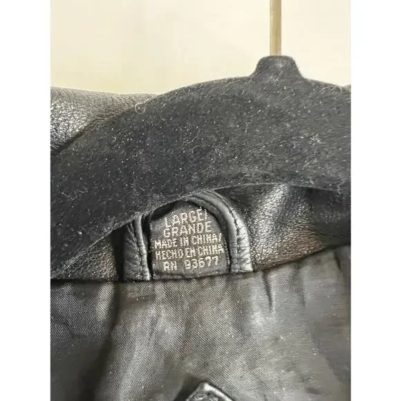 Jacqueline Ferrar Genuine Women's Leather Jacket Size Large